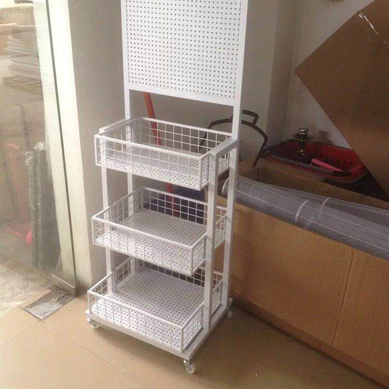 超市便利店小货架带挂钩挂饰移动展示架内衣裤袜子货架洞洞板货架