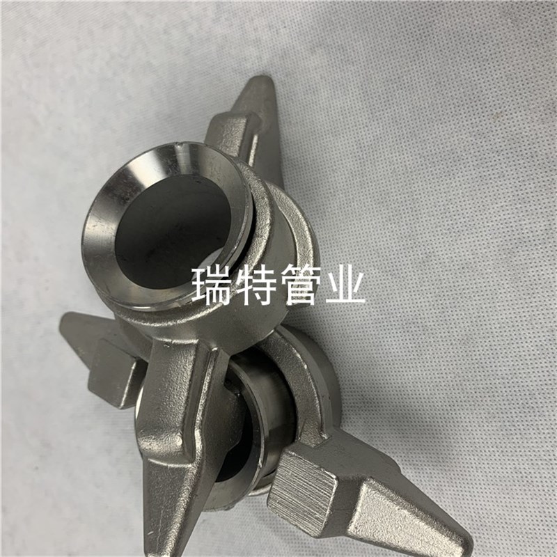 不锈钢304羊角快速接头 KAB槽罐车卸液专用 DN40低温液体软管接头
