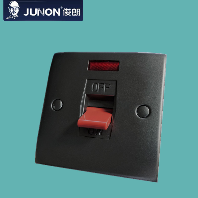 俊朗石墨灰黑色380V 30A灯曲架开关三相三火线大功率设备专用开关