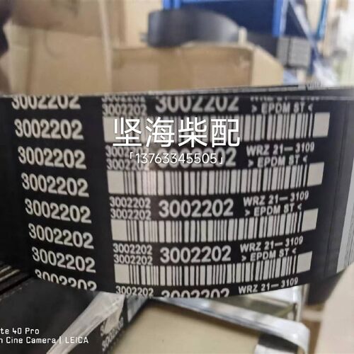 适用康明斯K19发动机风扇皮带3002202 3002201 3002203轮毂带15槽
