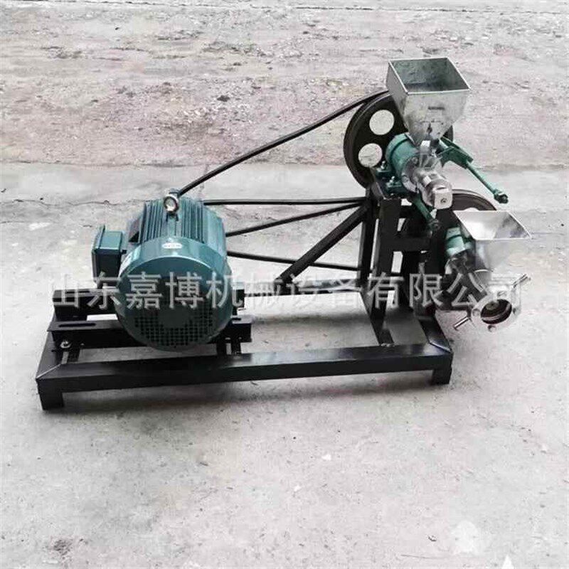 能用220v家用电机带动 多功能大米玉米膨化机全套 藕粉康乐果机