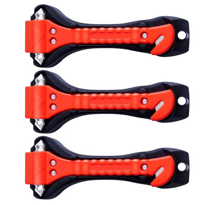 3件套汽车紧急逃生工具安全锤带刮刀