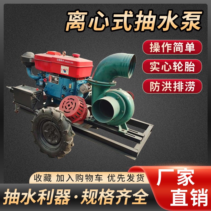 市政应急抽水泵 小型双叶轮高压四冲程抽水泵 防汛排污水泵机