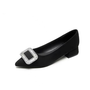 丝绸小方钻跟鞋 2788 君姐专享