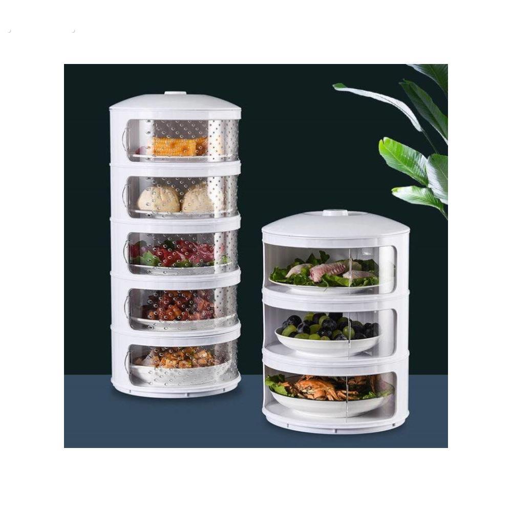 厨房置物架放剩菜多层收纳架子多功能剩饭装菜柜神器用品家用大全