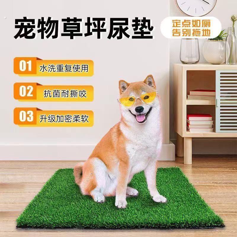 宠物厕所草坪大小便专用仿真草皮定点大型犬防水便盆狗狗尿盆