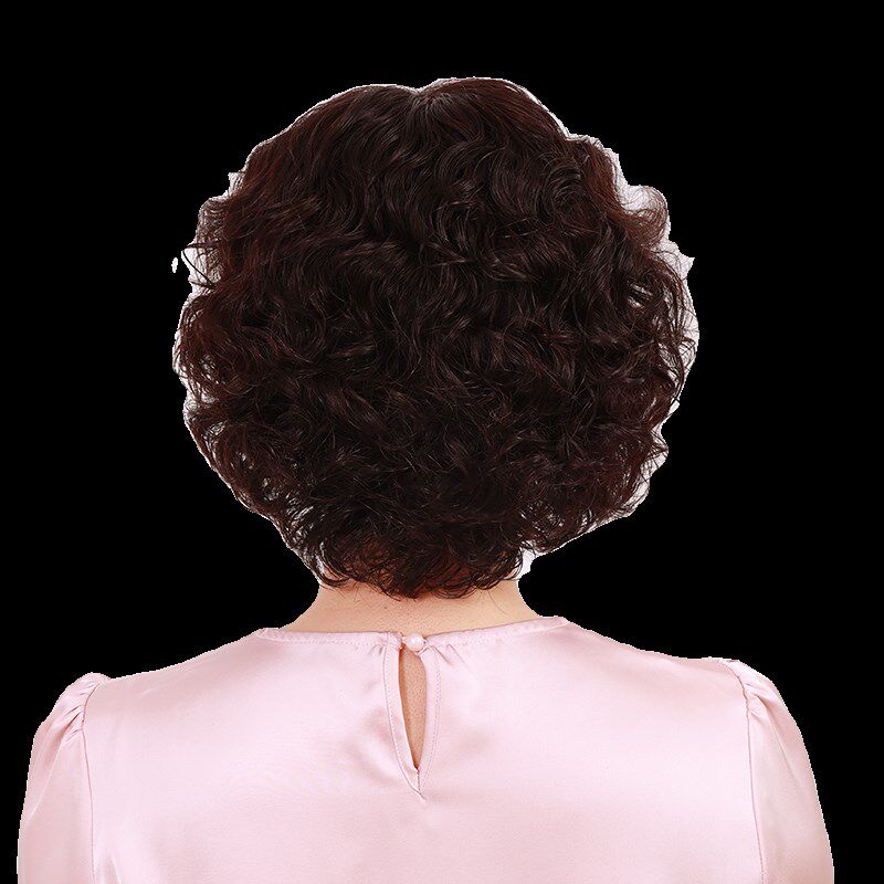 佳秀假发全头套女轻薄透气妈妈中长款真发全套真人发套假发套