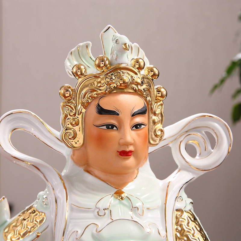 陶瓷伽蓝韦陀佛像菩萨关公武财神送礼大厅关二爷神像客厅开业摆件