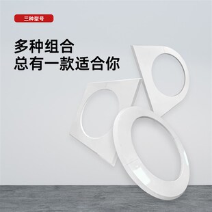 厨房油烟机排烟管遮丑盖玻璃孔方形宽边遮挡烟道口墙洞吊顶装饰罩