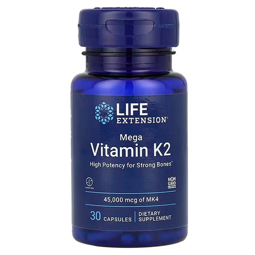 维生素K2甲萘醌MK4强骨护心脑钙吸收30粒美国Life Extension