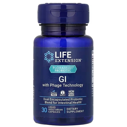 Life Extension益生菌后生元150亿噬菌体FLORASSIST GI 效期27.12