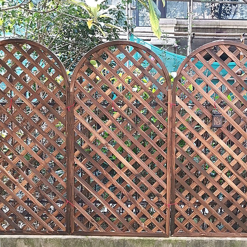 木网格木栅栏木网片防腐木碳化爬藤架花架篱笆木花园围栏护栏屏风