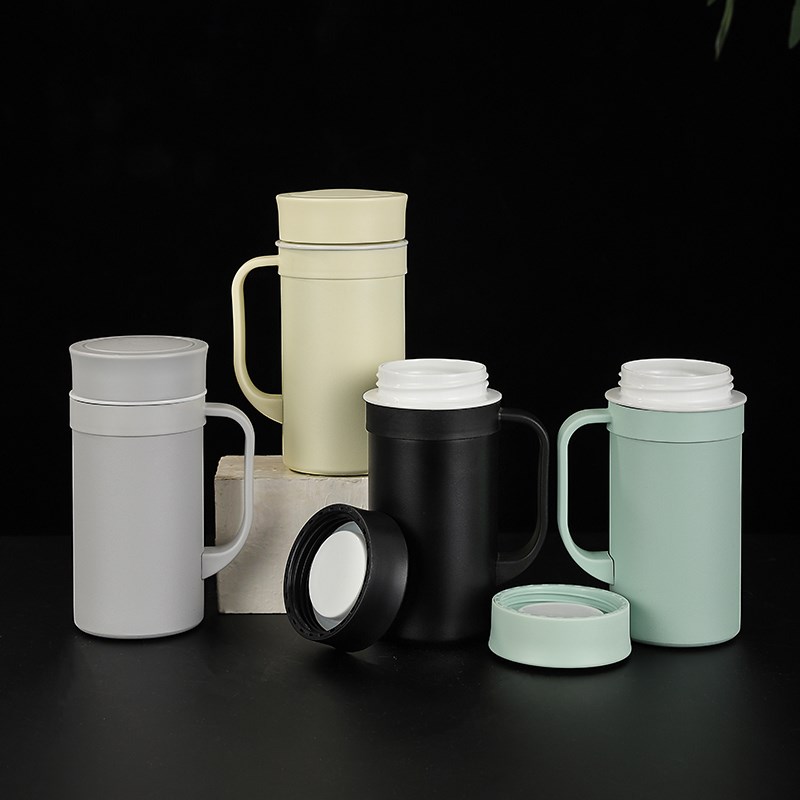 陶瓷内胆大号保温杯骨瓷大容量泡茶水杯男女陶瓷过滤网办公茶杯
