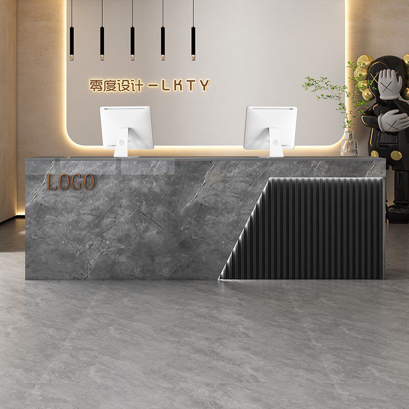 公司前台接待台简易店铺小型服装店美容院奶茶店超市收银台吧台柜