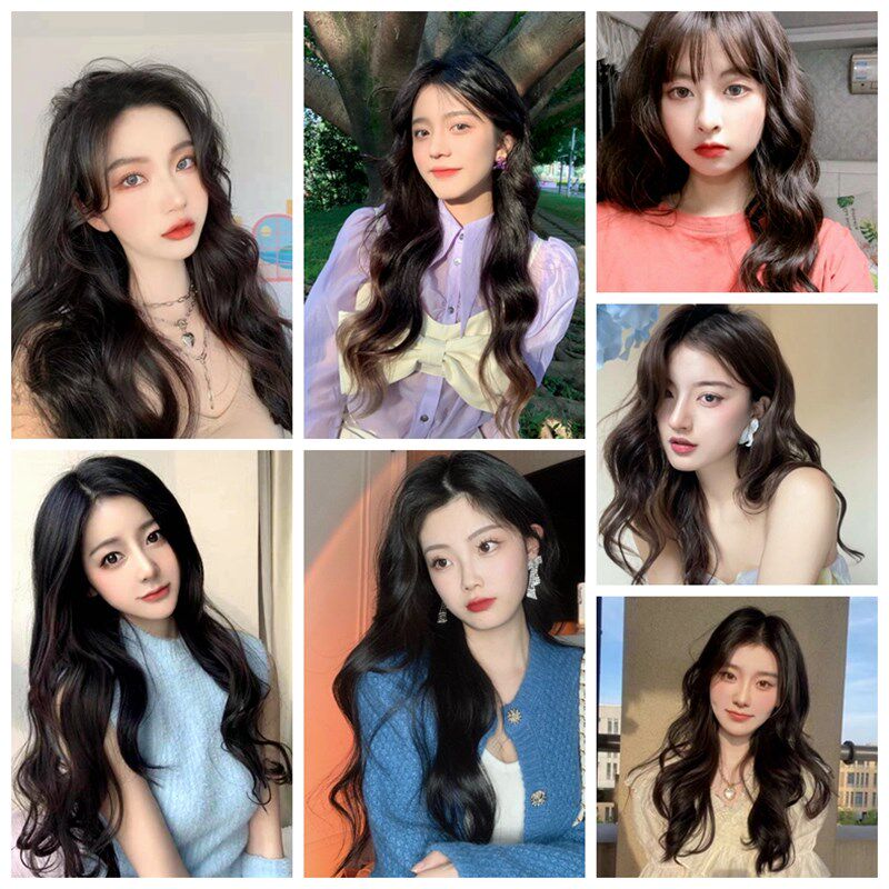 真发一夹卷发片接发片微卷波浪长卷发轻薄蓬松增发量女单卡假发夏图片