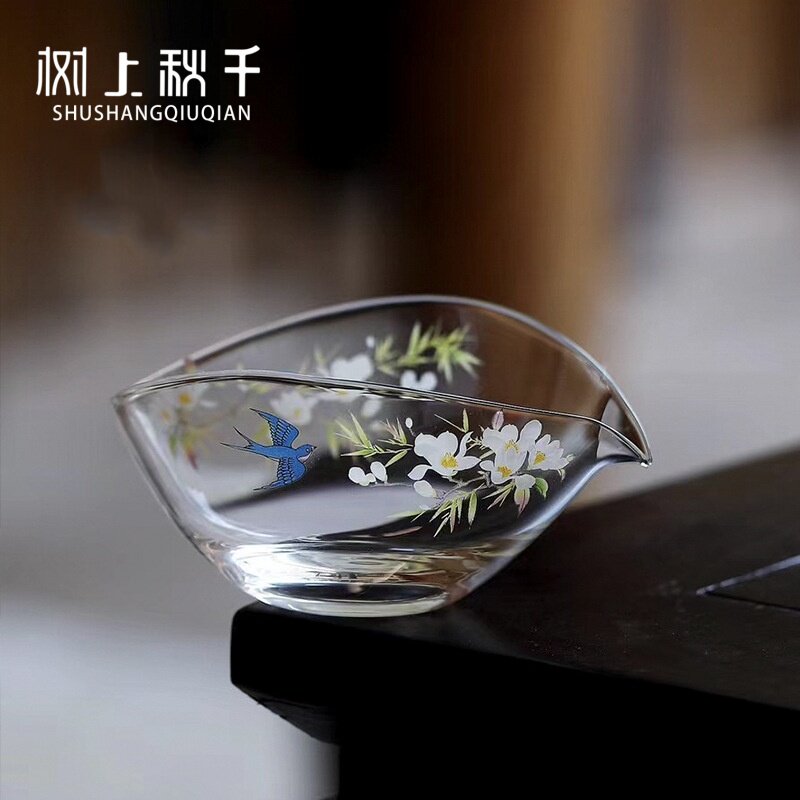 耐热玻璃公道杯小清新绿茶分茶器高透明茶海家用简约办公功夫茶具图片