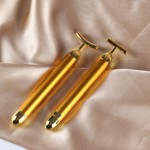 眼部按摩仪T型眼霜电动震动器滚珠眼角导入器面部提拉紧致美容棒
