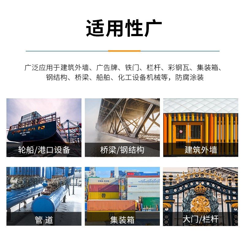 千居美 伍陆柒醇酸调和漆 磁漆防锈漆金属防腐漆户外栏杆翻新油漆