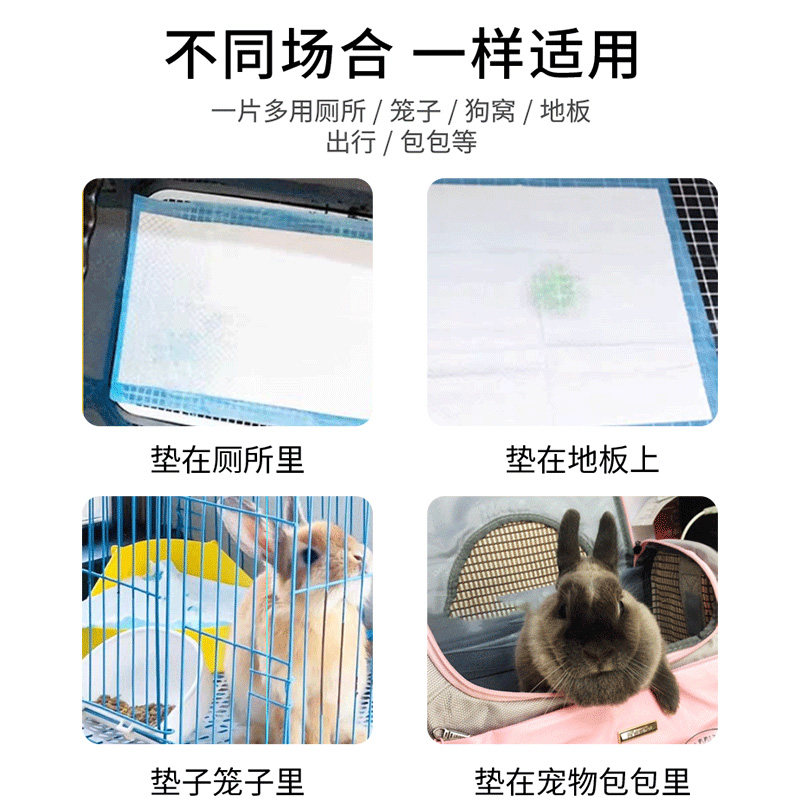 小宠尿垫宠物用品尿片猫尿布泰迪尿不湿吸水垫加厚除臭100片包邮