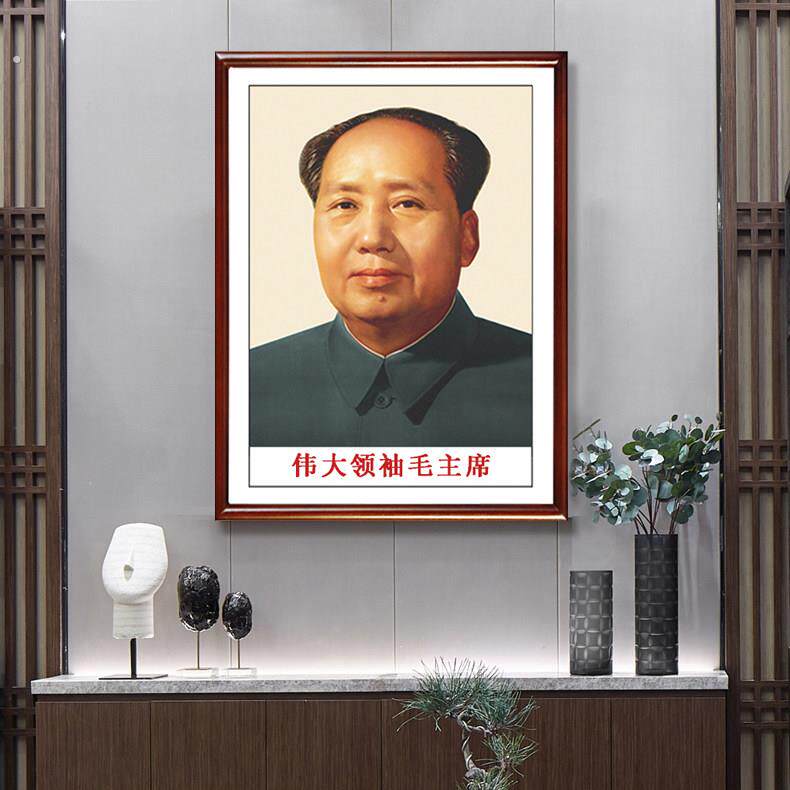 席墙画摆件挂件装饰墙面画挂画像贴挂相实木中堂壁挂式油画住宅东