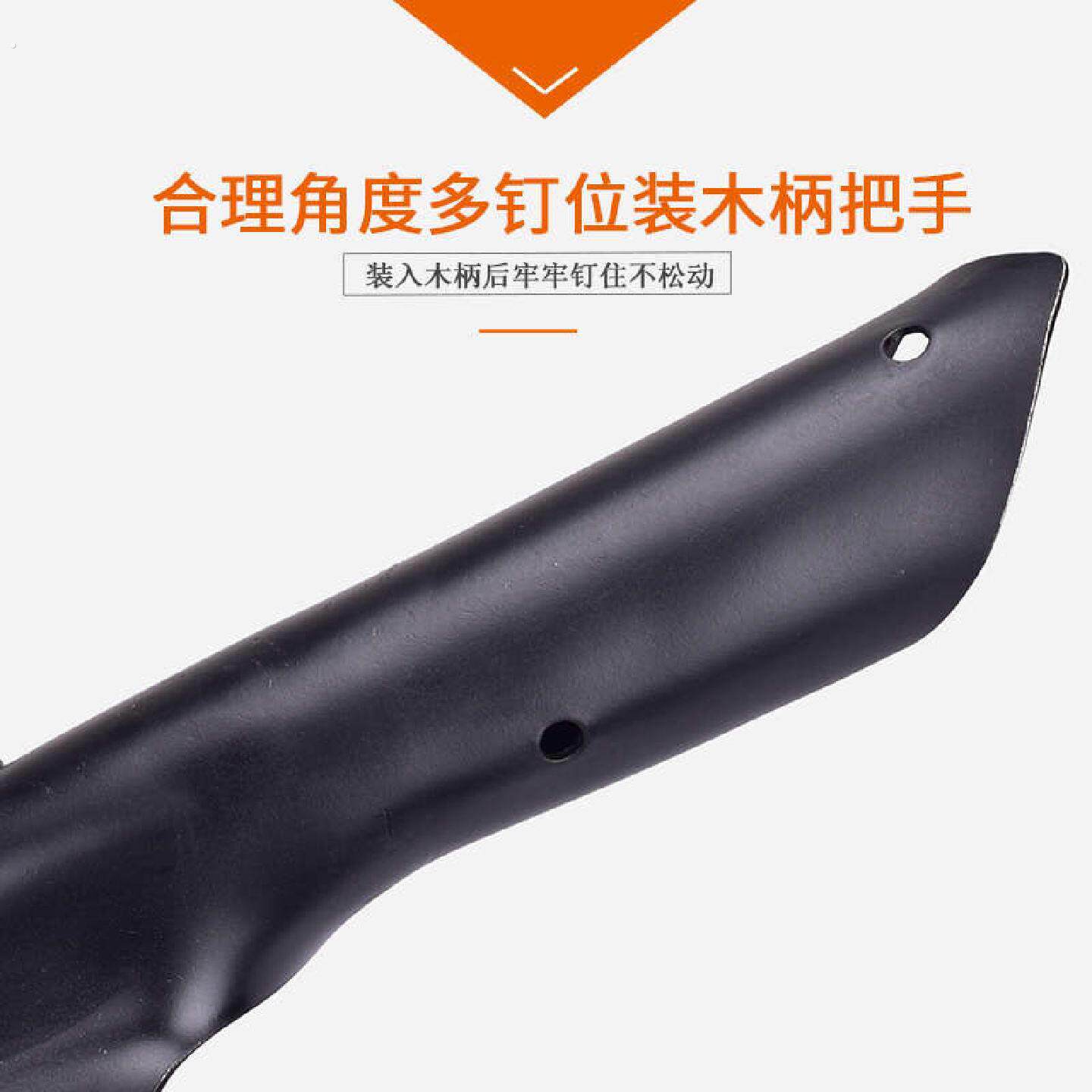 农用锰钢大号特大铁锹方头钢锹全钢尖头加厚铁铲平口挖树铲子木柄