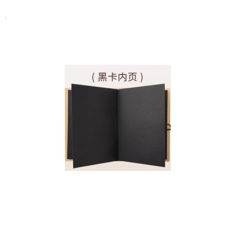 风琴折叠小相册本空白封面复古牛皮纸手工成长纪念册创意礼物
