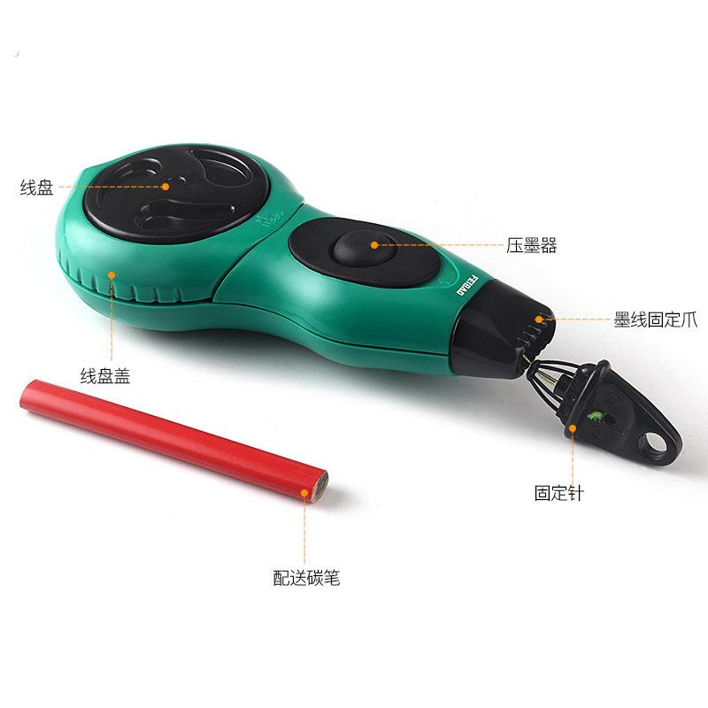 飞豹墨斗划线墨斗自动卷线 木工用墨斗可自如卷线弹线器划线器