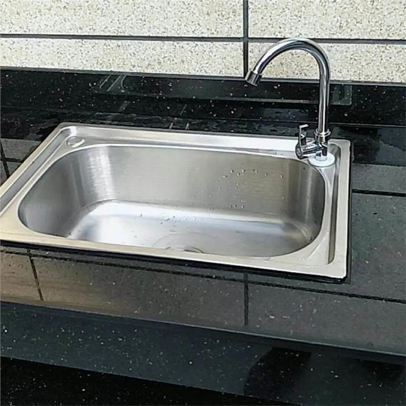 304不锈钢水槽加厚小单水槽套餐 厨房洗菜盆碗池水池水盆阳台洗衣