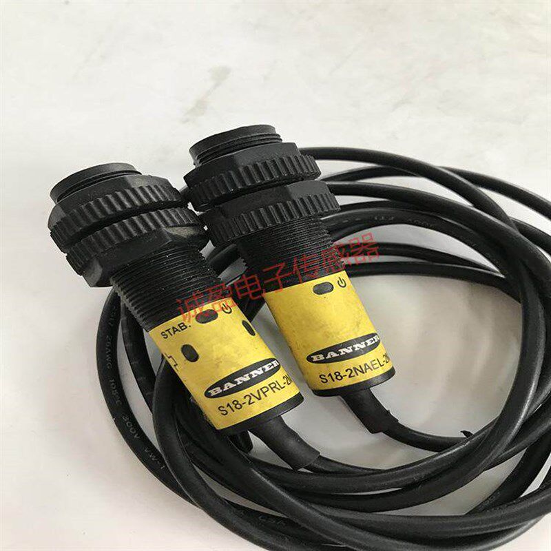 美国BANNER邦纳对射接收器PNP传感器S18-2VPRL-2M S18-2NAEL-2M