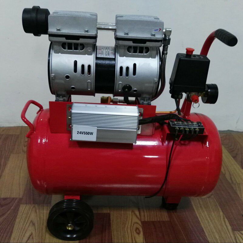 静音无油空压机移动低噪音直流打气泵充气机DC12V 24V48V110V整机