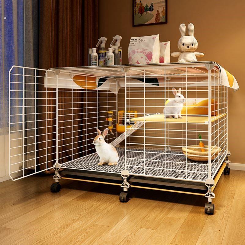 兔子专用笼子养兔荷兰猪豚鼠特大号兔笼家用大号自动清粪带厕所
