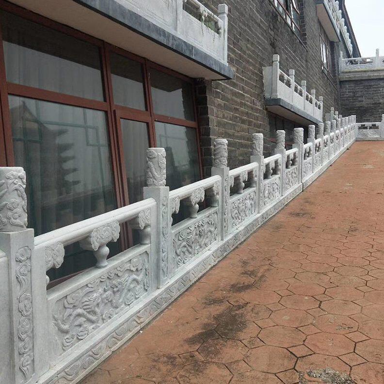 甄选园林广场石雕旗台 大理石栏杆栏板石材 学校户外升旗台石雕栏