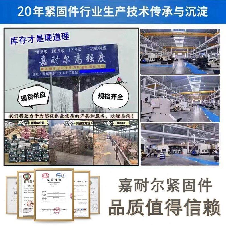 甄选8.8级外六角头部带孔螺栓M16m20m24x2钻十字交叉孔防松止退螺