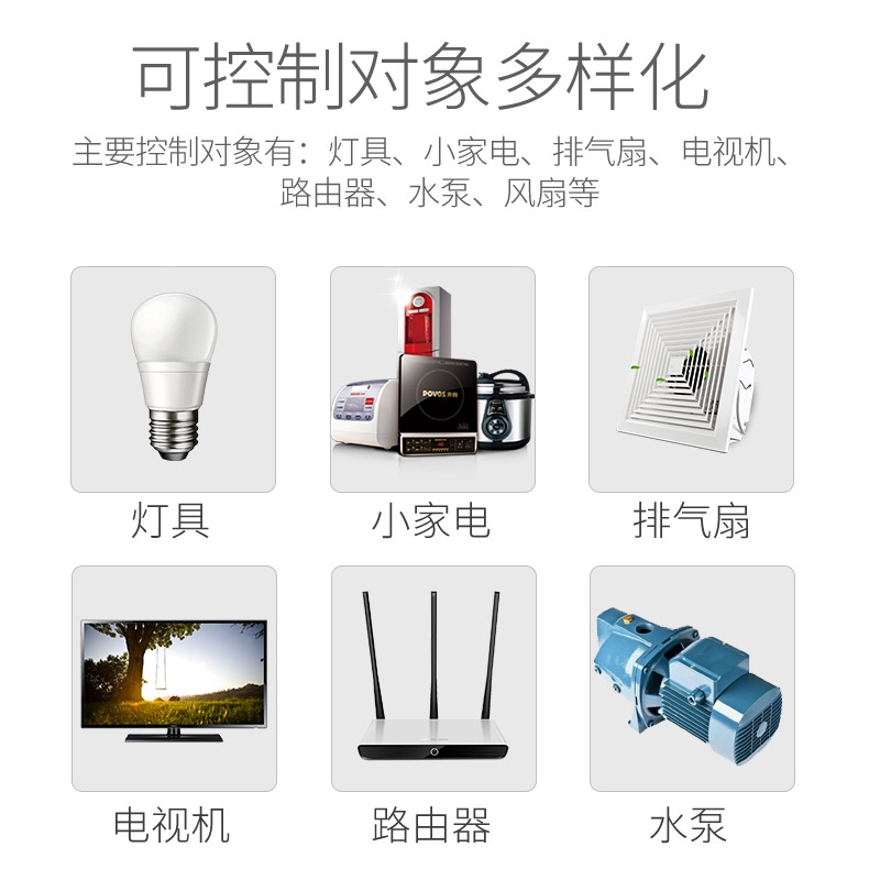 家用无线电源智能遥控开关220V LED电灯吸顶灯具遥控器装置万能