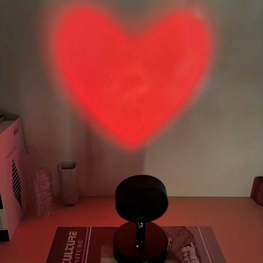 新款日落灯心投影夜灯，日落投影氛围灯