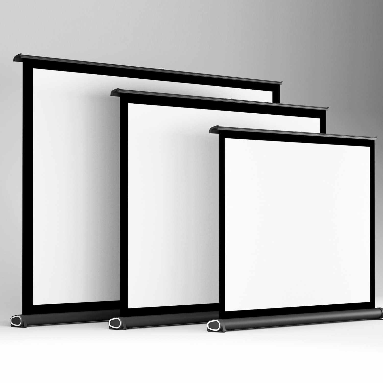 50寸4:3地拉式桌面幕布迷你微型便携Table Screen DLP投影机桌幕