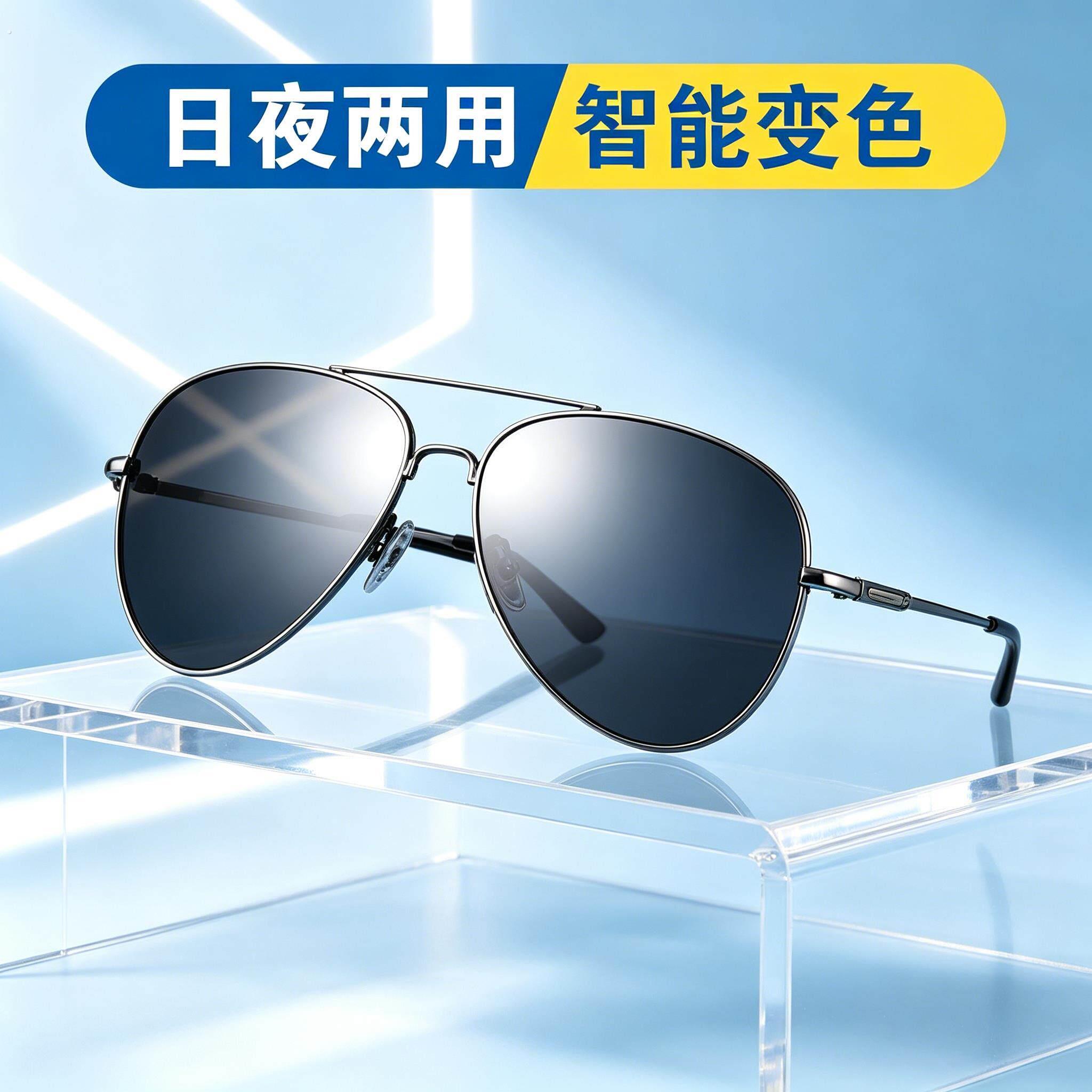飞行太阳眼镜男士开车专用眼镜变色2026新款强光紫外线偏光驾驶太