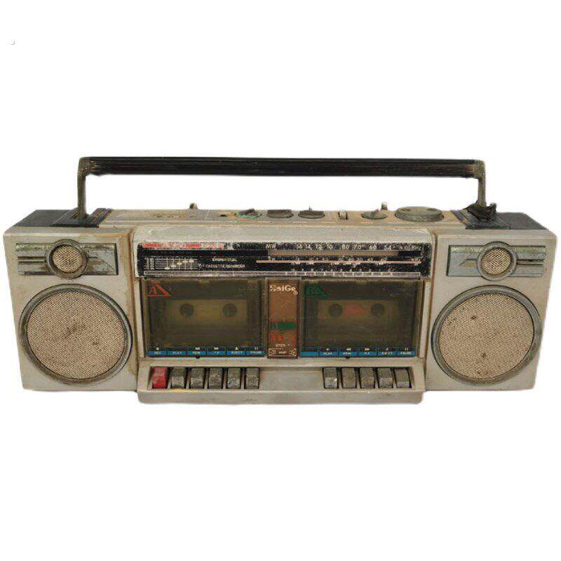 老式怀旧录音机录音带机80年代老物件卡带机手提式收录机道具摆件