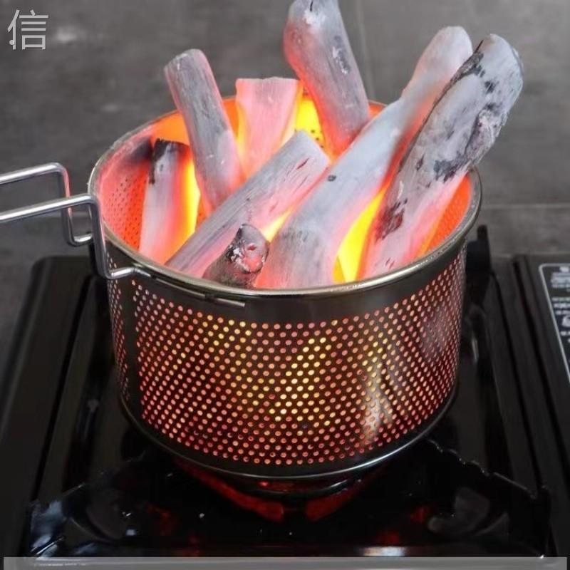 点碳篮直销木炭点碳炭炉烧烤户外生炭引燃起炭网漏点炭器烧烤户外