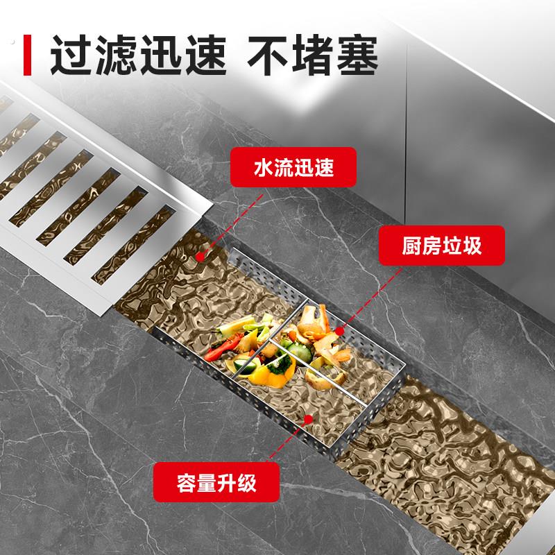 04不锈钢厨房下水道过滤网排水地沟隔渣筐大堂饭店防堵塞水槽网
