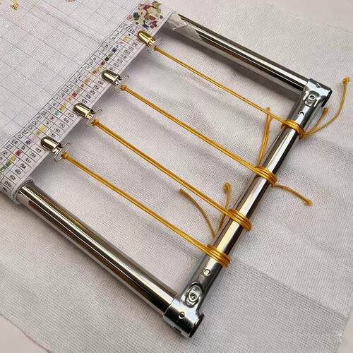 十字绣侧边夹工具绷布夹子原木风实木侧边夹十字绣绷布夹头像布扣