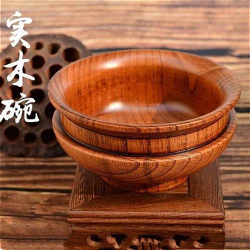 藏式用品碗木碗家用复古实木碗高脚名族风糌粑碗酥油茶碗糍粑碗