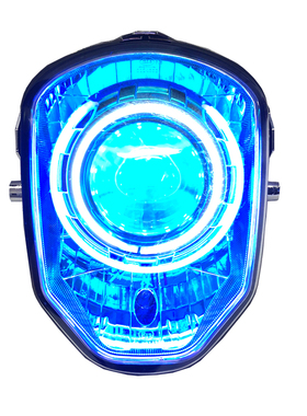 小猴子m3大灯总成激光LED透镜大公仔M5车灯双光天使恶魔APP眼海5