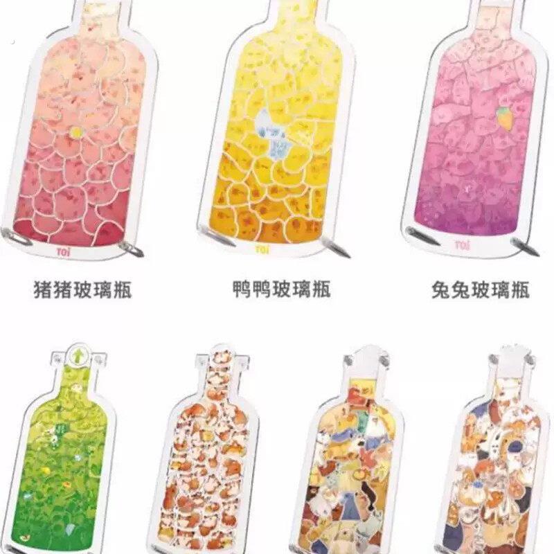 瓶子里的萌宠亚克力猪猪狗狗猫猫立体创意水瓶拼图礼物透明漂流瓶