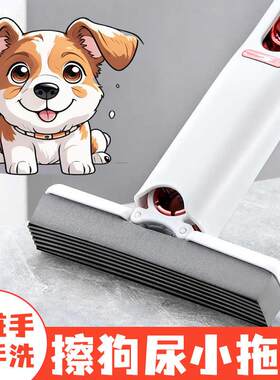 擦狗尿拖把宠物专用神器迷你海绵吸狗狗小狗拖布养狗免手洗猫尿