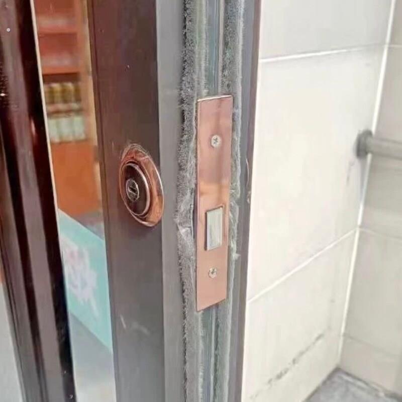 隐形锁隐形门锁木门地弹门地插锁双钥匙锁车位锁有框门锁肯德基门
