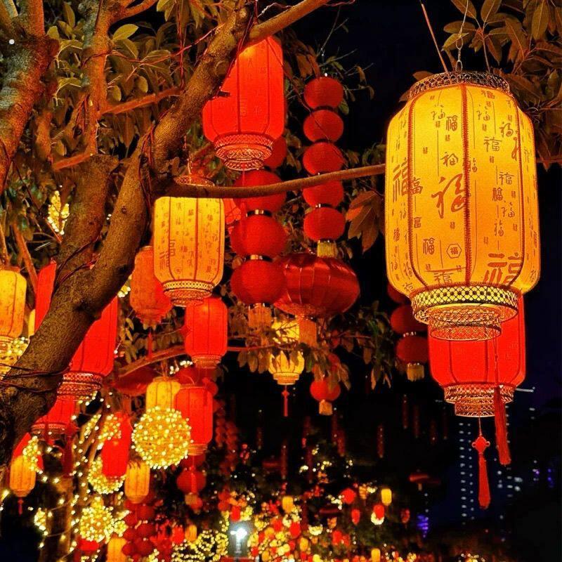 太阳能彷羊皮灯笼免接线续航久彷古户外风景区阳台装饰灯笼定制灯图片