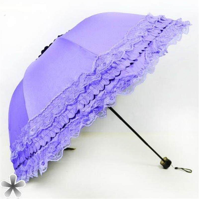 深拱形雨伞两女弯钩防晒风手柄晴雨长柄遮阳伞伞{拱形公主太阳伞