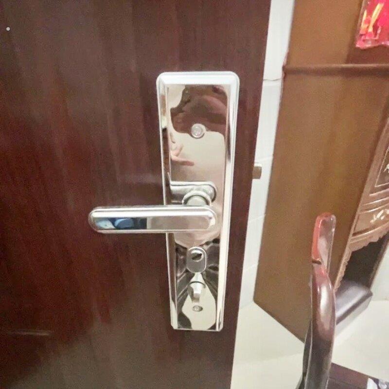 双门不锈钢防盗门家用通用型大门把手室内锁具对拉手配件对开门