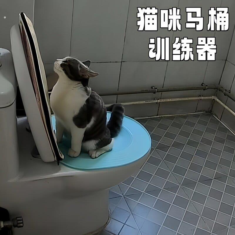 猫咪马桶训练器上厕所蹲厕训练神器可拆卸坐便猫砂盆防外溅猫砂盘